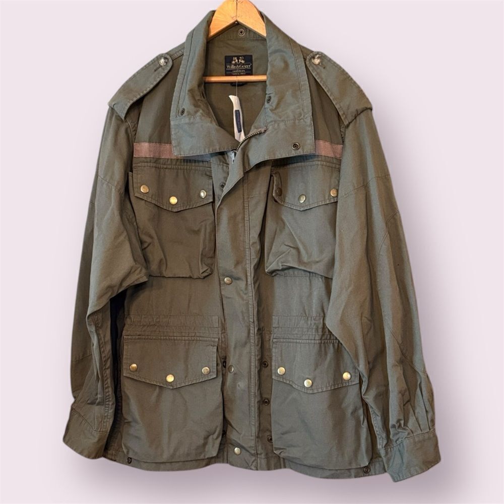WILLIS & GEIGER Vintage 90s Military Paratrooper Style Jacket Deadstock *NEW*